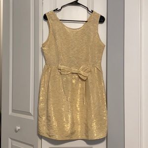 Adorable gold party dress!
